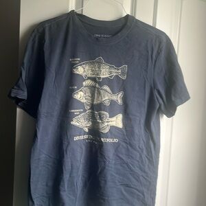 Life is Good Men’s T-Shirt “Diversified Portfolio” Fish - Size M
